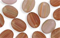 Loose Oval Lentils 12/9mm : HurriCane Glass - Matte Envisage
