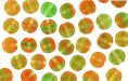 Loose Dime Beads 5mm : HurriCane Glass - Tigerlily