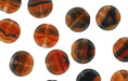 Loose Dime Bead 8mm : HurriCane Glass - Late Night Sunset