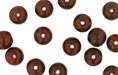 Loose Round Beads 6mm : HurriCane Glass - Maple Bark