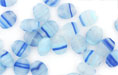 Loose Flattened Ovals 8/6mm : HurriCane - Matte - Frosty