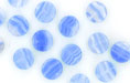 Loose Dime Bead 8mm : HurriCane Glass - Ocean Sky