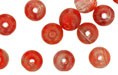 Loose Round Beads 6mm : HurriCane Glass - Cherry Red