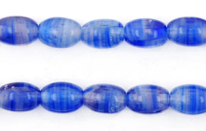 Rice Beads 7/5 mm : HurriCane Crystal/Blue/White .25 M