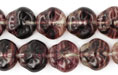Pansy 9mm : HurriCane Crystal/Olivine/Amethyst .25M