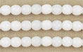 Round Beads 4mm : Milky White .5M
