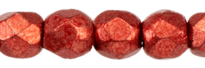 Fire-Polish 2mm : ColorTrends: Saturated Metallic Cranberry