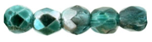 Fire-Polish 2mm : Mirror - Teal