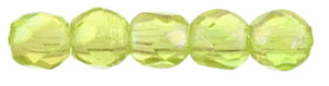 Fire-Polish 2mm : Luster Iris - Olivine