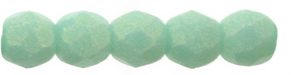 Fire-Polish 2mm : Sueded Gold Turquoise