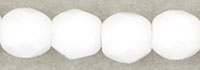 Fire-Polish 3mm : Opaque White