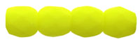 Fire-Polish 3mm : Neon Yellow