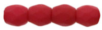 Fire-Polish 3mm : Saturated Red