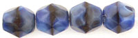 Fire-Polish 3mm : Blue w/Black Swirl