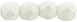 Fire-Polish 3mm : Powdery - Pastel White