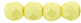 Fire-Polish 3mm : Powdery - Pastel Yellow