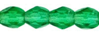 Fire-Polish 3mm : Green Emerald