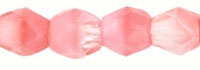 Fire-Polish 3mm : Crystal/Rosaline
