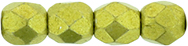 Fire-Polish 3mm : ColorTrends: Saturated Metallic Primrose Yellow