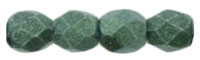 Fire-Polish 3mm : Metallic Suede - Lt Green