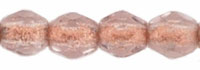 Fire-Polish 3mm : Lt Amethyst - Copper-Lined