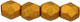Fire-Polish 3mm : Matte - Metallic Goldenrod