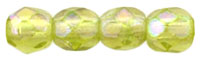 Fire-Polish 3mm : Luster Iris - Olivine