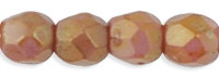 Fire-Polish 3mm : Luster - Opaque Rose/Gold Topaz
