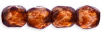 Fire-Polish 3mm : Lt Milky Pink - Picasso
