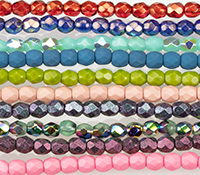 10 Czech glass beads fire polished beads  10mm Czech beads
