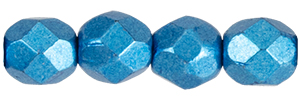 Fire-Polish 4mm : ColorTrends: Saturated Metallic Nebulas Blue