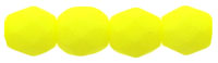 Fire-Polish 4mm : Neon Yellow