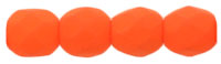 Fire-Polish 4mm : Neon Orange