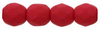 Fire-Polish 4mm : Saturated Red