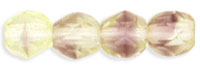 Fire-Polish 4mm : Olivine/Amethyst