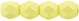 Fire-Polish 4mm : Powdery - Pastel Yellow