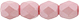 Fire-Polish 4mm : Powdery - Pastel Pink