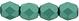 Fire-Polish 4mm : Powdery - Teal