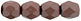 Fire-Polish 4mm : Powdery - Brown