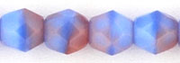 Fire-Polish 4mm : Opaque Blue/Pink