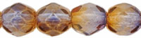 Fire-Polish 4mm : Dual Coated - Cantaloupe/Grape
