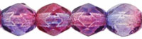 Fire-Polish 4mm : Dual Coated - Tanzanite/Fuchsia