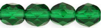 Fire-Polish 4mm : Green Emerald