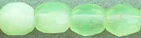 Fire-Polish 4mm : Milky Lt Green