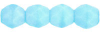 Fire-Polish 4mm : Coral Baby Blue