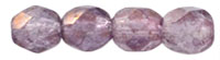 Fire-Polish 4mm : Luster - Translucent Stone Pink