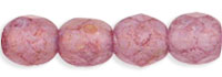 Fire-Polish 4mm : Luster - Stone Pink