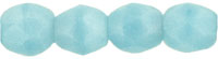 Fire-Polish 4mm : Crystal/Baby Blue