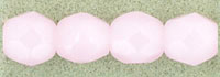Fire-Polish 4mm : Soft Pink Opal
