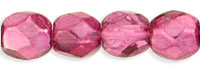 Fire-Polish 4mm : Med Pink